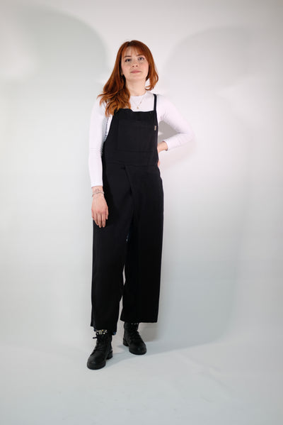 Black - Backless Jumpsuit Apron