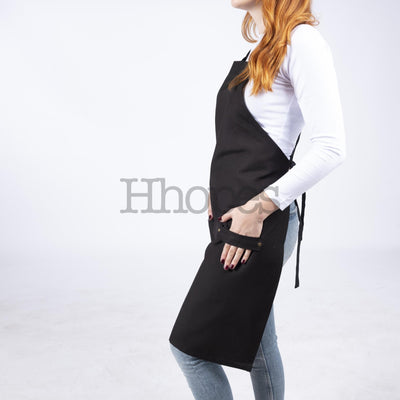 anti-sweat professional chef apron black