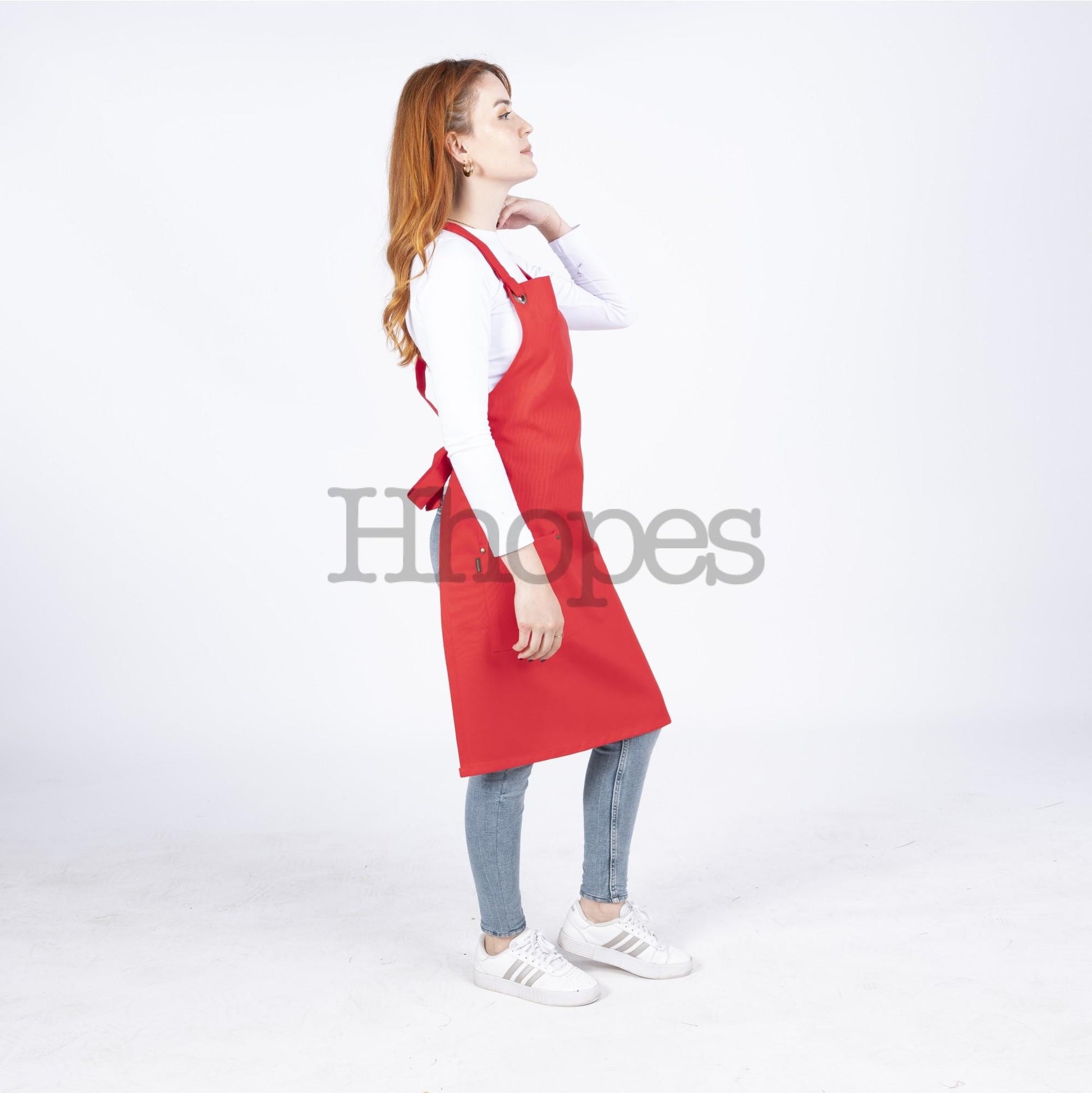 breathable cross-back cooking apron