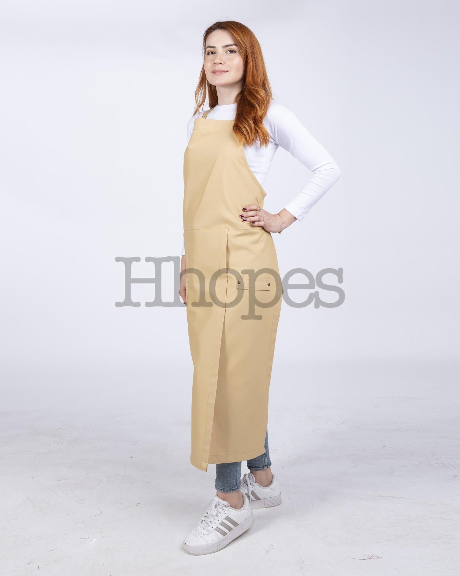 water and stain repellent studio apron