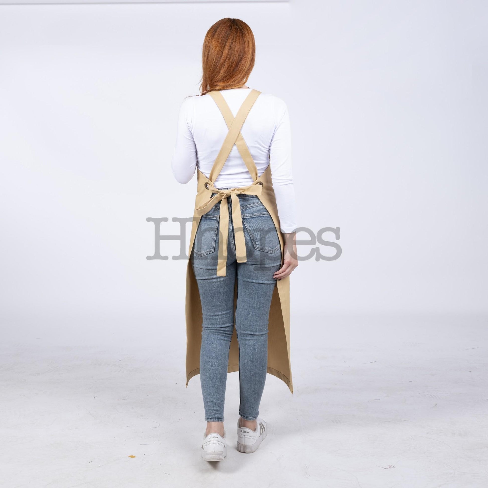 Oeko-Tex certified mustard apron