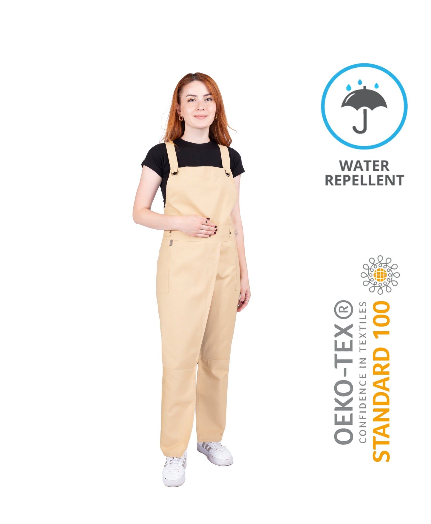 waterproof split apron with leg coverage