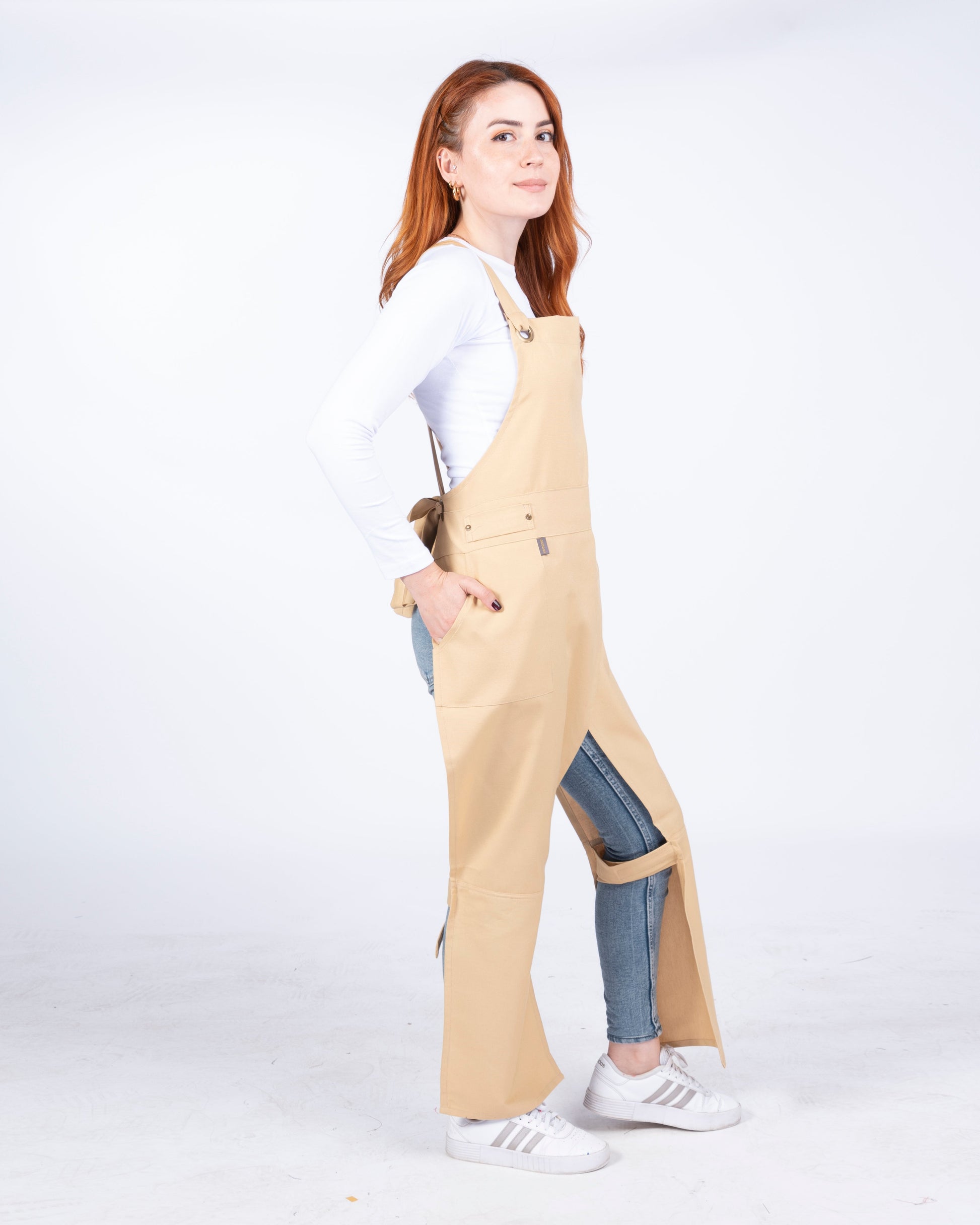 split leg apron for ceramics work