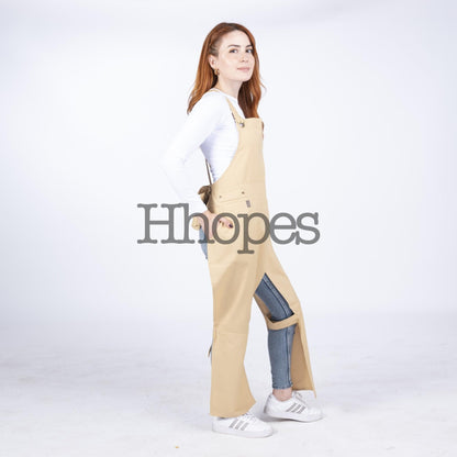 stylish split leg apron for sculptors
