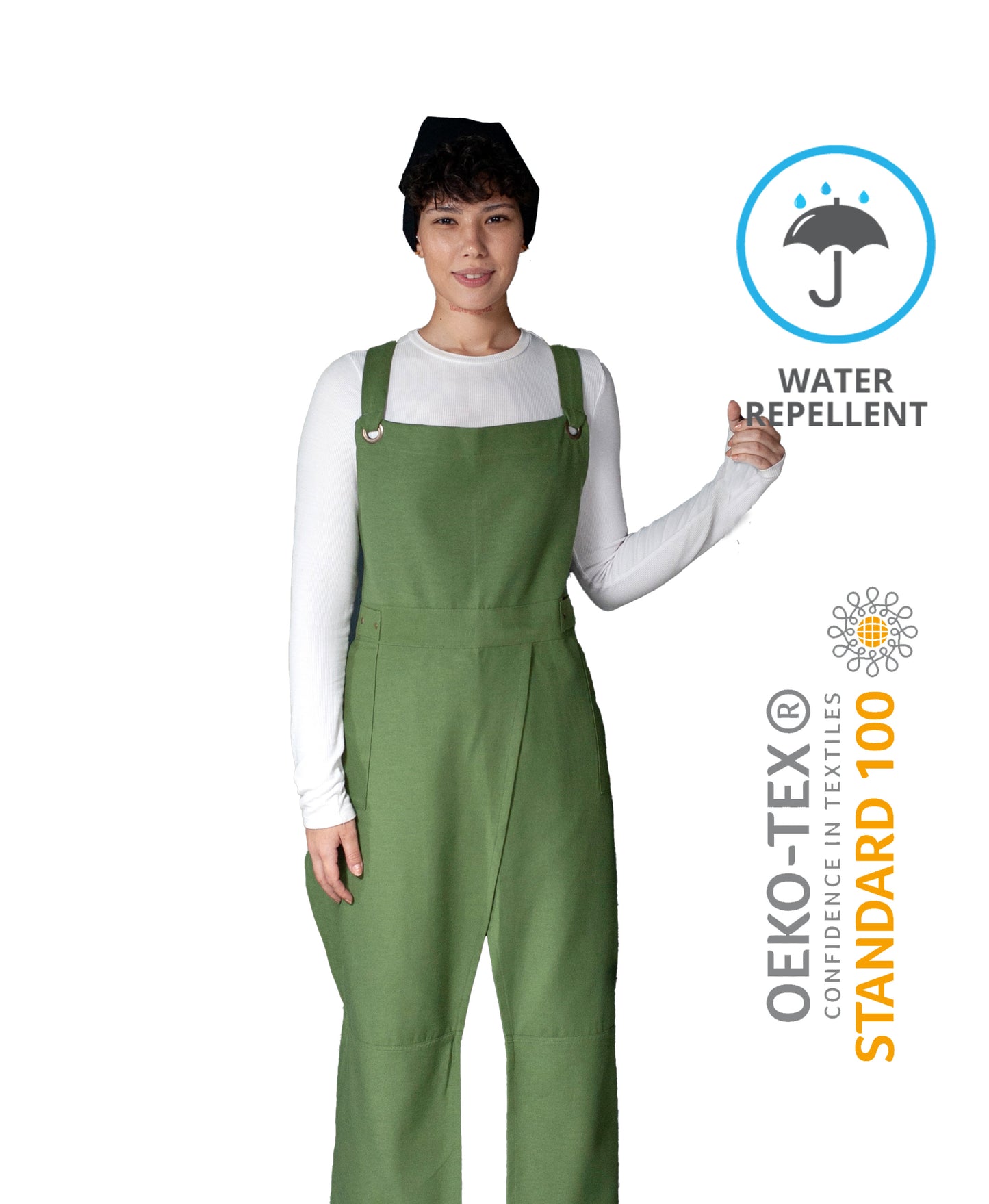 water-repellent apron for ceramic artists
